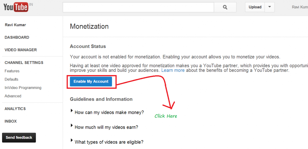 google adsense monetization